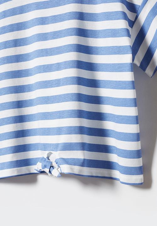 MANGO - T-shirt summer - azul