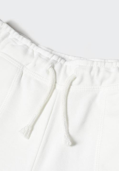 MANGO - Shorts lea - offwhite