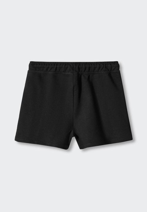 MANGO - Shorts lea - negro