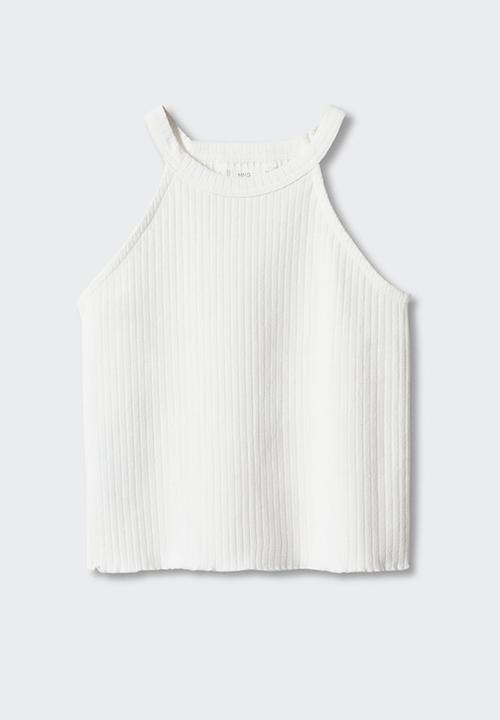 MANGO - T-shirt lane - white