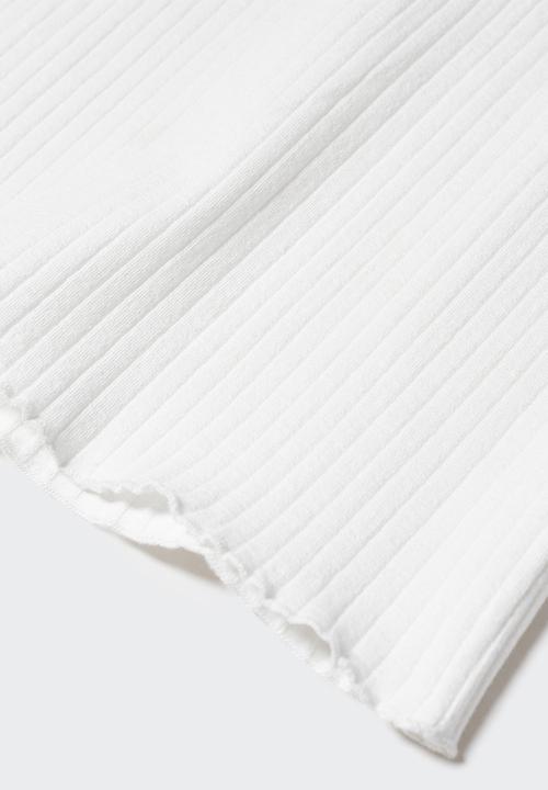 MANGO - T-shirt lane - white