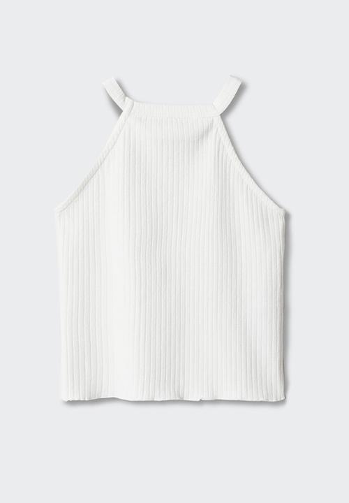 MANGO - T-shirt lane - white