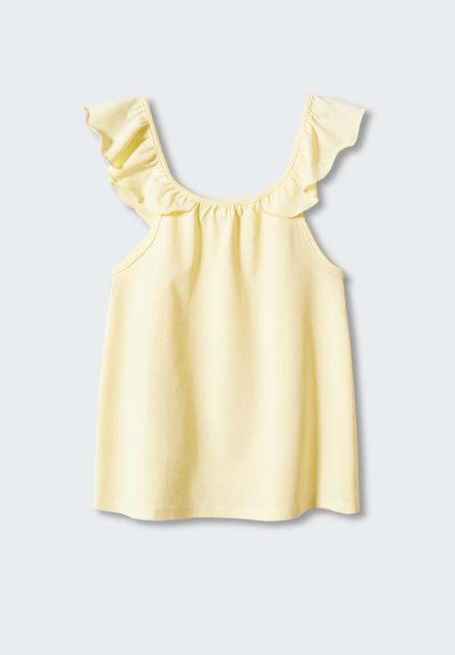 MANGO - T-shirt gisele - light yellow