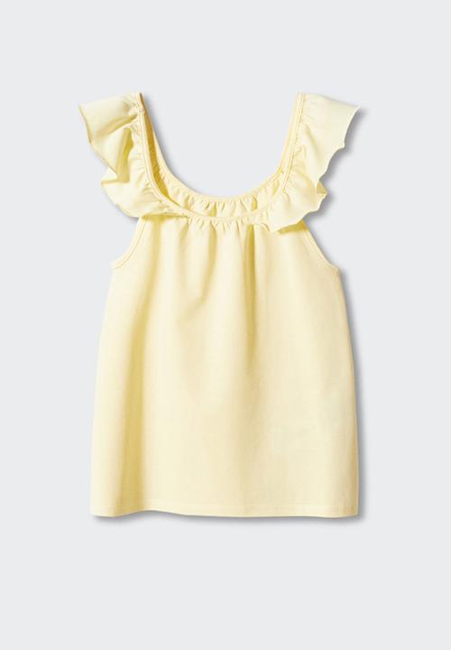 MANGO - T-shirt gisele - light yellow