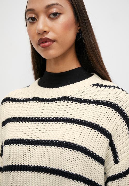 Superbalist - Slouch pullover - black & white