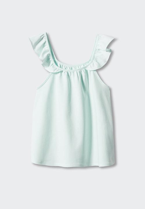 MANGO - T-shirt gisele - light green