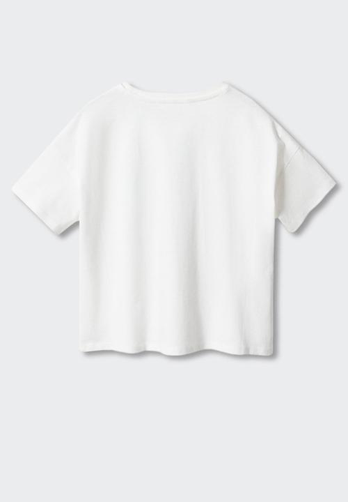 MANGO - T-shirt brunch - offwhite