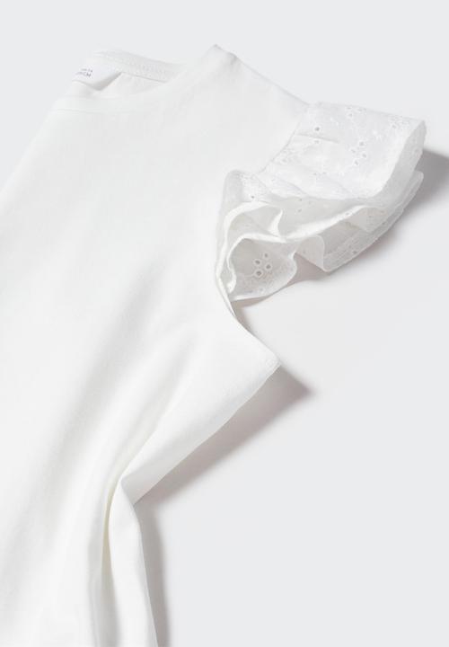 MANGO - T-shirt coco - offwhite