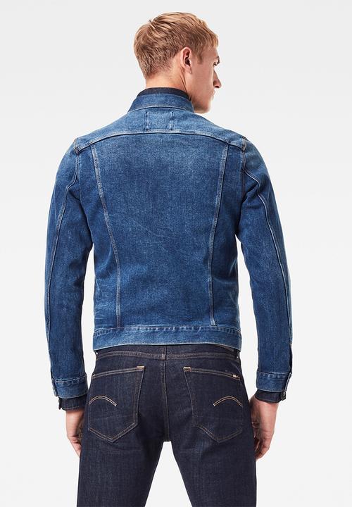G-STAR - 3301 Slim jkt Olto pure stretch denim - medium aged