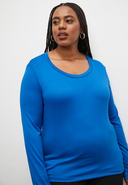 Superbalist - Scoop neck tee - bright blue