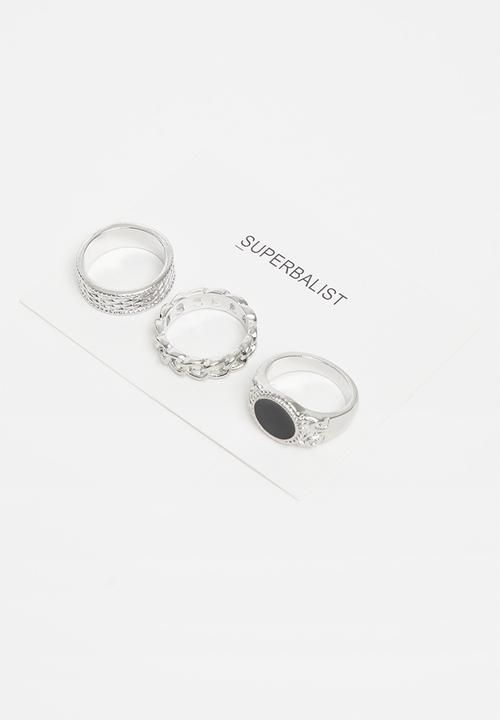 Superbalist - Vintage ring set - silver