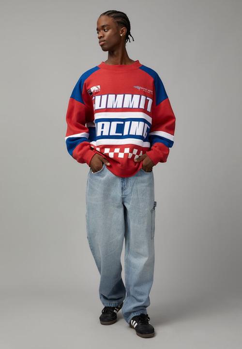 Factorie - Baggy moto crew - vint red/summit racing