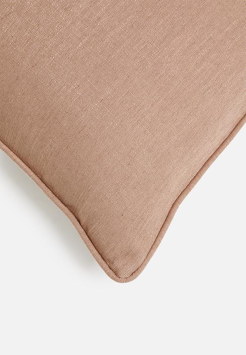 Hertex Haus - Milano 2 Tone cushion cover - rose quartz & crystal