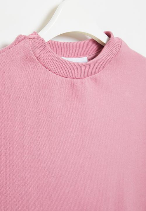 Superbalist - Graphic sweat dress - mauve