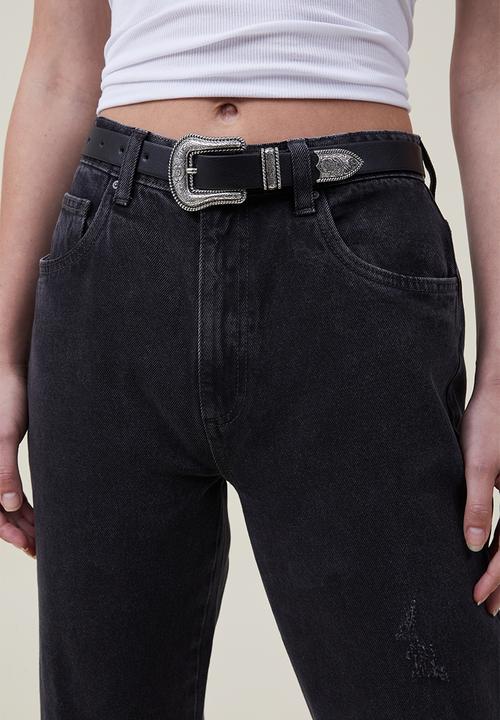 Rubi - Wild western belt - black & silver
