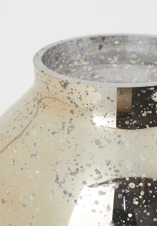 H&M - Round glass vase - gold-coloured