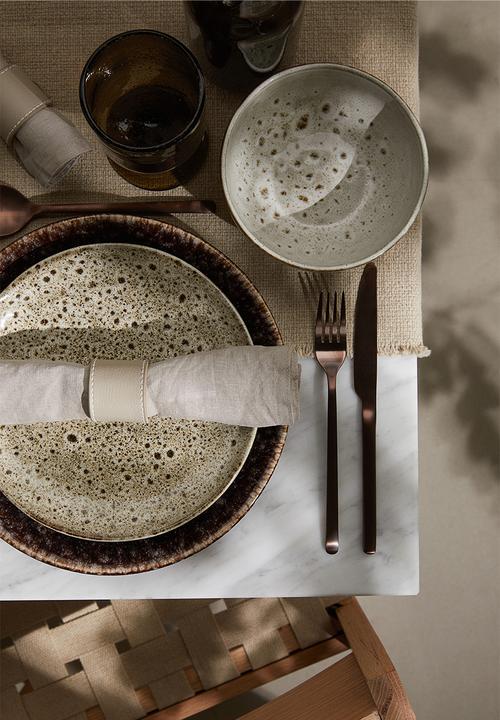 H&M - 4-pack napkin rings - greige