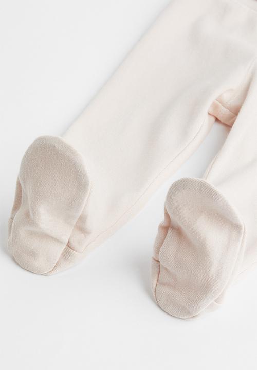 H&M - 3-pack trousers - light pink/light beige/white