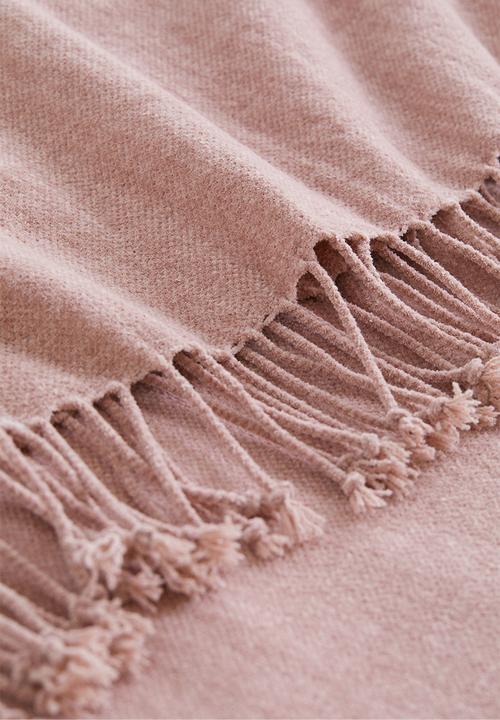 H&M - Chenille blanket - dusky pink