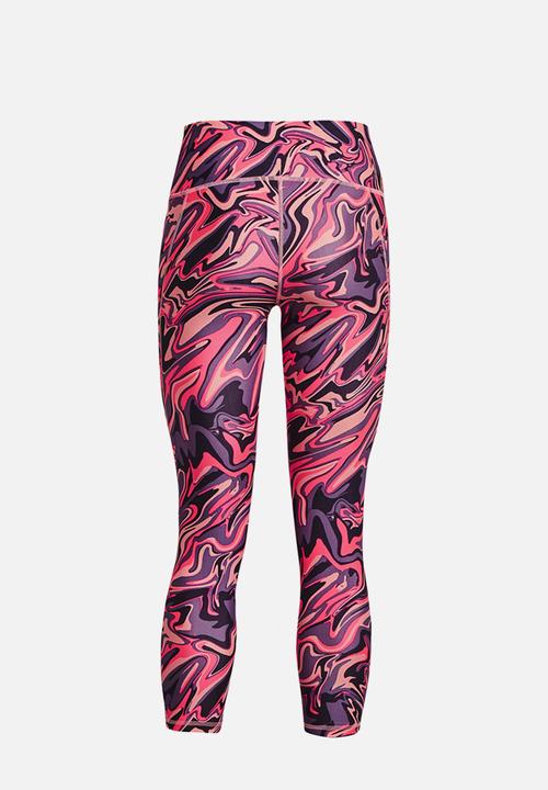 Under Armour - Armour aop ankle leg - posh pink / white