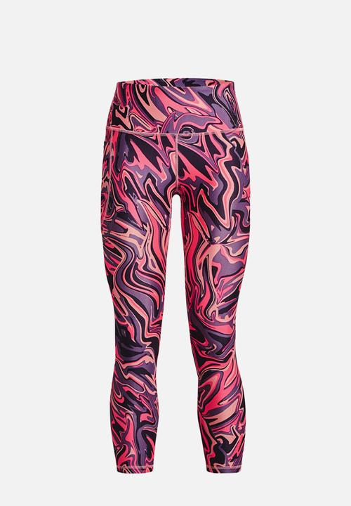 Under Armour - Armour aop ankle leg - posh pink / white