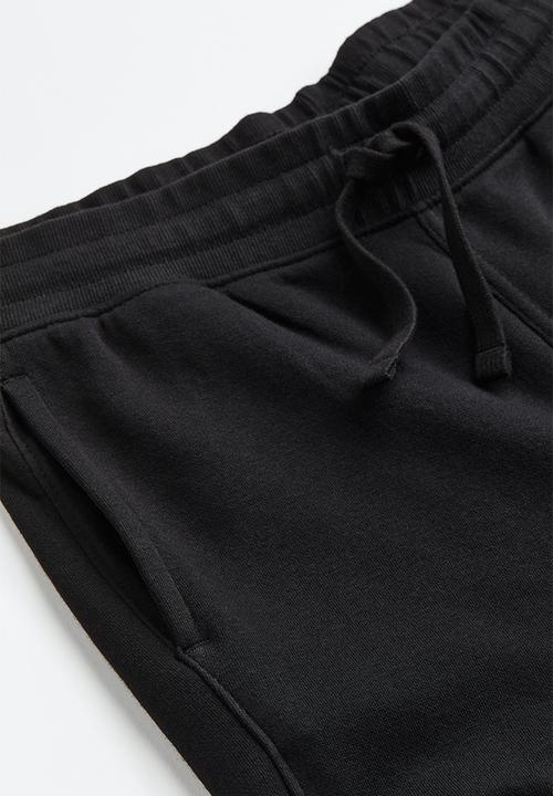 H&M - Sweatpants - black/block-coloured