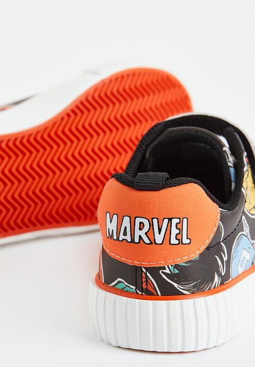 H&M - Printed trainers - black/marvel comics 