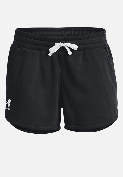 Under Armour - Rival fleece short - black / white