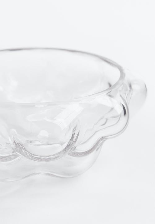 H&M - Decorative glass bowl - clear glass