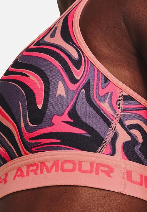 Under Armour - Ua crossback mid print - posh pink / pink shock
