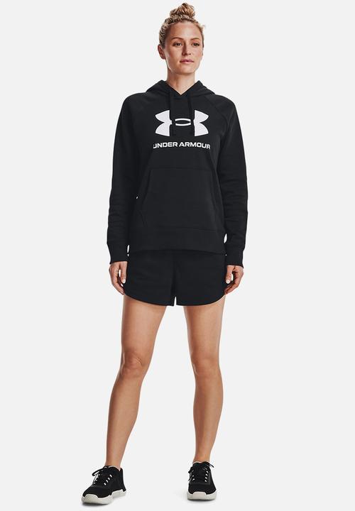 Under Armour - Rival fleece short - black / white