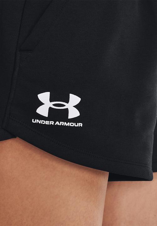 Under Armour - Rival fleece short - black / white