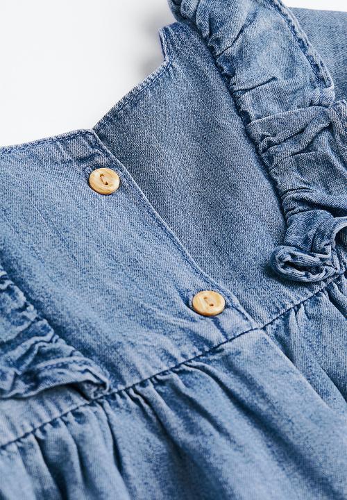 H&M - 2-Piece cotton set - denim blue/light pink 
