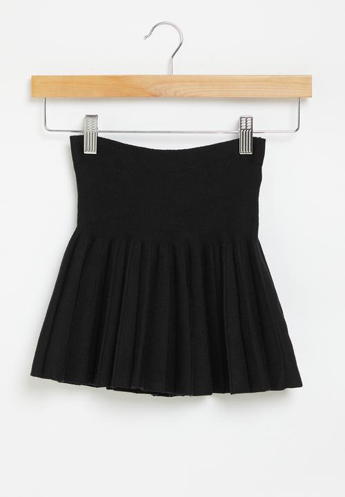 Pop Candy - Pleated basque skirt - black