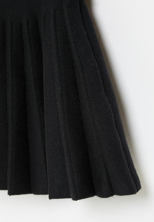 Pop Candy - Pleated basque skirt - black