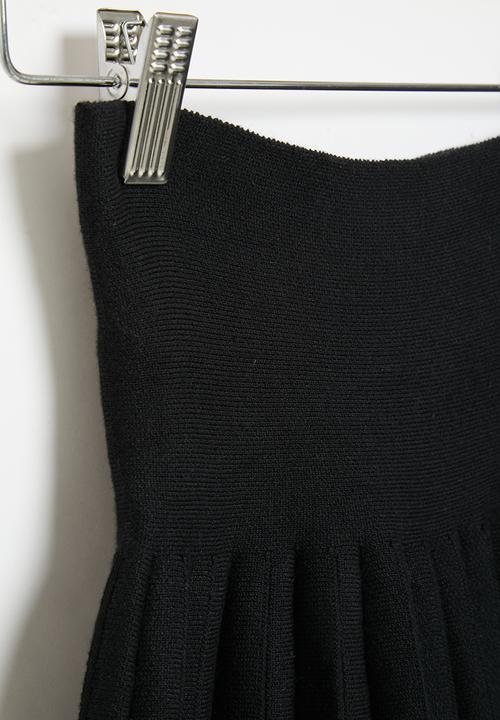 Pop Candy - Pleated basque skirt - black