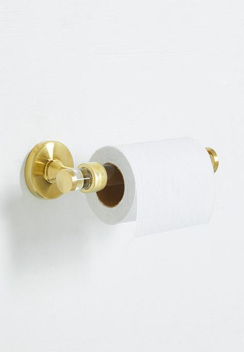 Sixth Floor - Elo acrylic toilet paper holder - gold