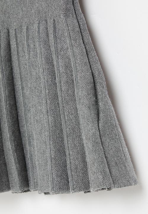 Pop Candy - Pleated basque skirt - grey