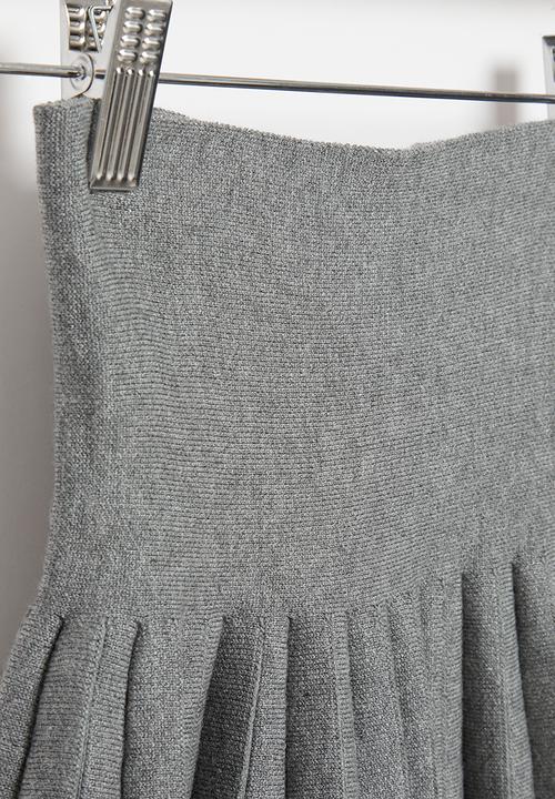 Pop Candy - Pleated basque skirt - grey