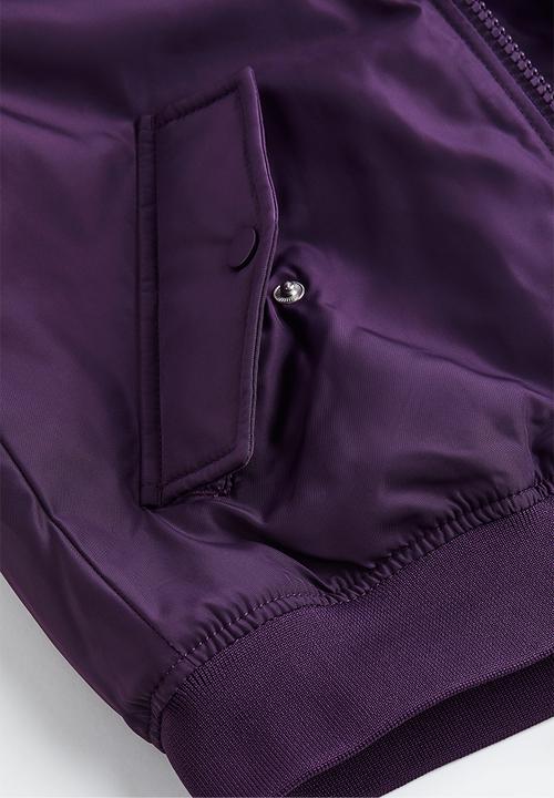 H&M - Oversized bomber jacket - dark purple 