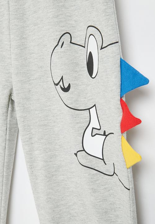 Pop Candy - Boys dino joggers - grey