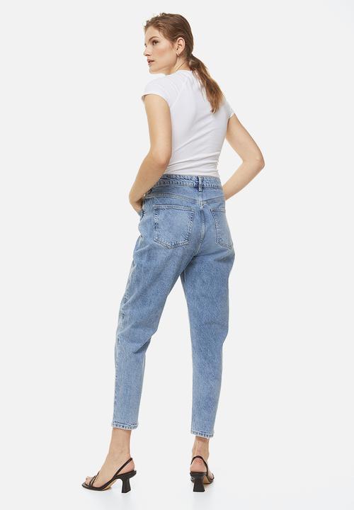 H&M - Slim mom high ankle jeans - blue