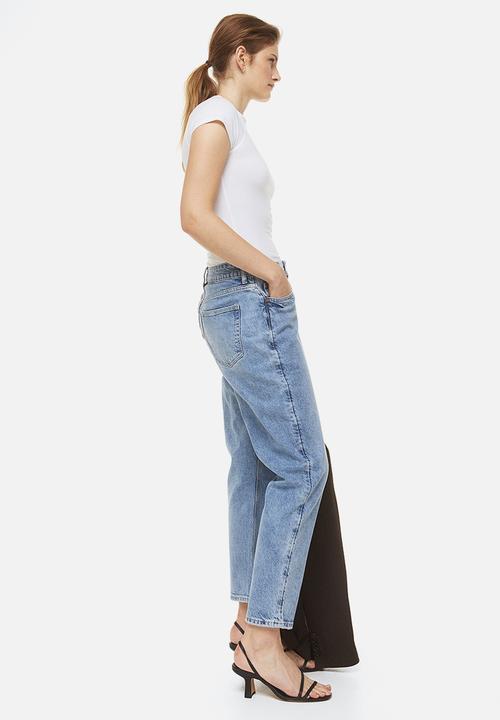 H&M - Slim mom high ankle jeans - blue