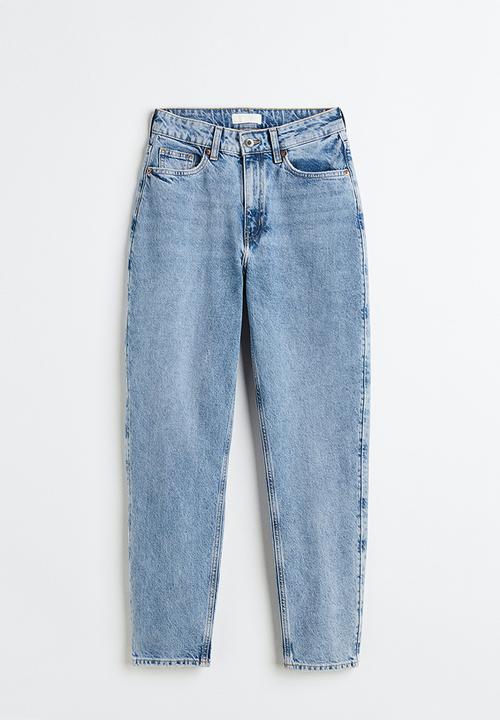 H&M - Slim mom high ankle jeans - blue
