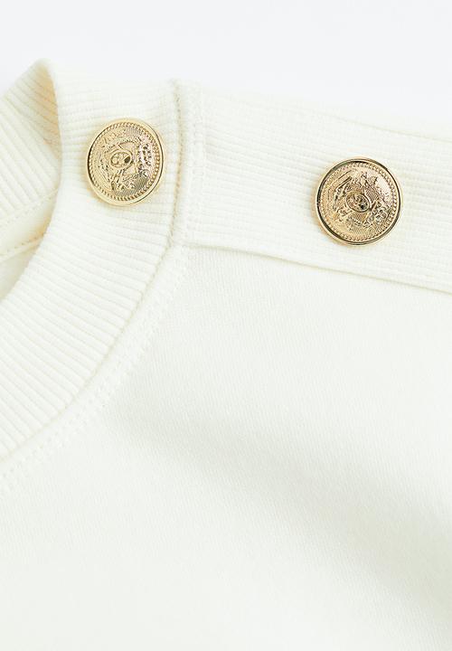 H&M - Sweatshirt - white