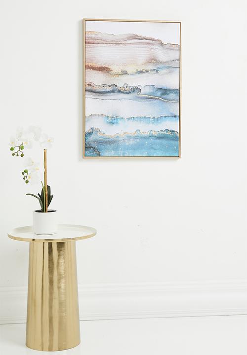 Sixth Floor - Shimmer scene framed art - multi