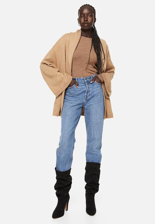 H&M - Rib-knit top - beige