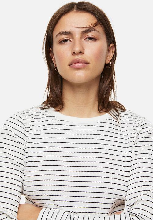 H&M - Ribbed top - white