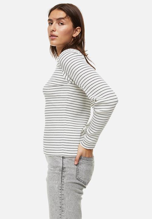 H&M - Ribbed top - white