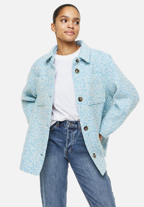 H&M - Wool-blend shacket - blue